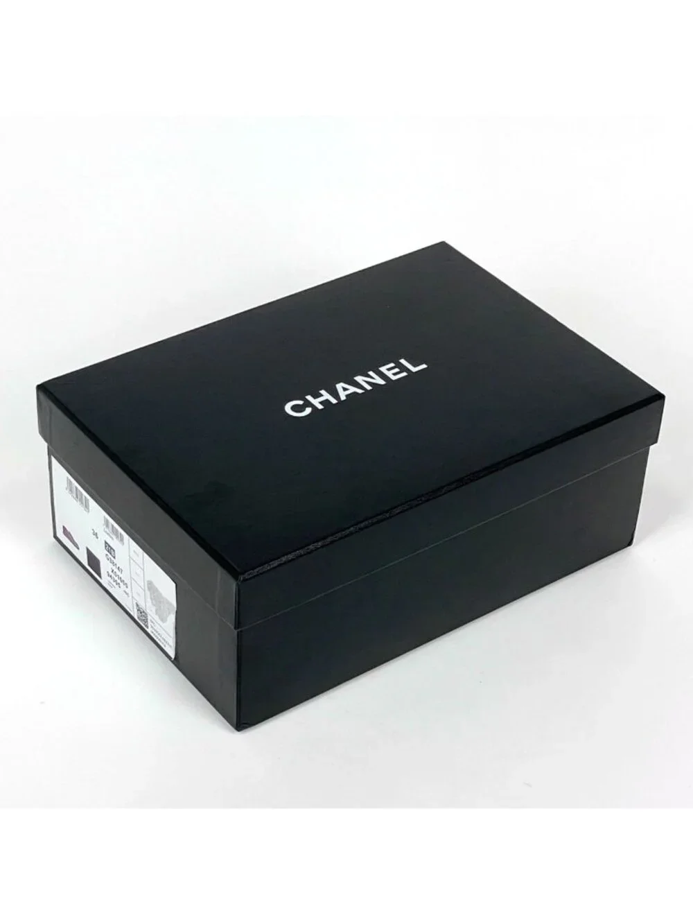Chanel CC Logo Loafers Shoes Quilted Leather Black